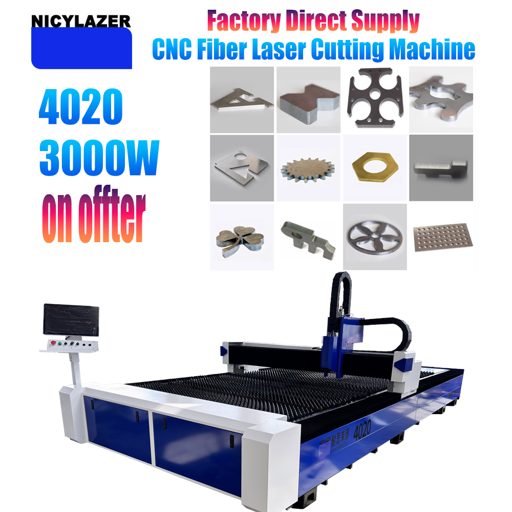 Industrial Laser Metal Cutting Machine - NICYLAZER CNC 3000W 4020 Macchina da