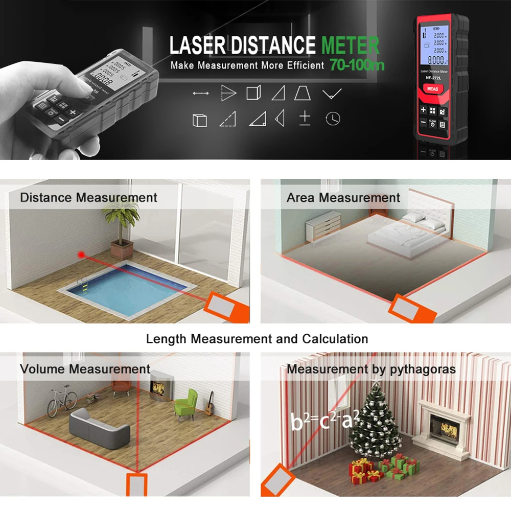 Noyafa NF-271 misuratore di di - Industrial Laser Rangefinder recensione e prezzo